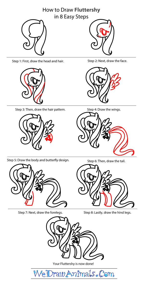 How to Draw Fluttershy - Step-by-Step Tutorial