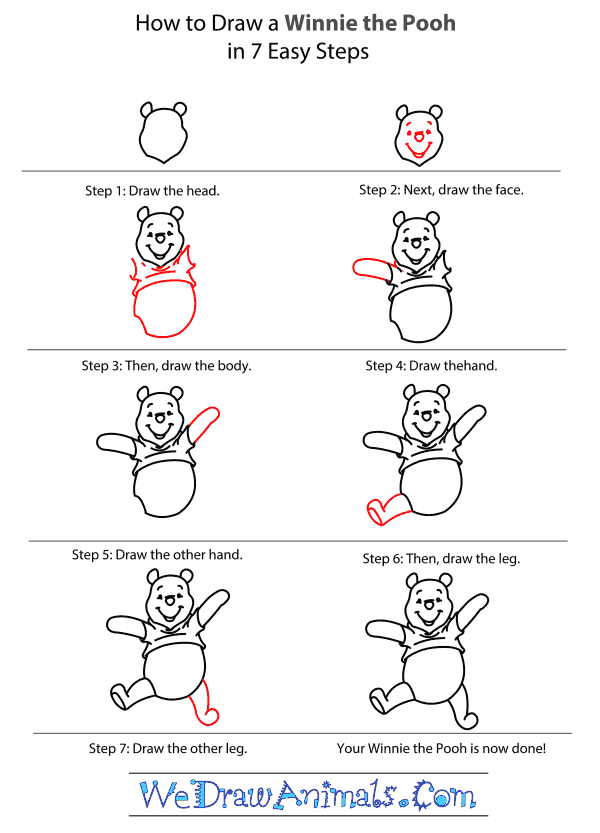 How to Draw Winnie The Pooh - Step-by-Step Tutorial