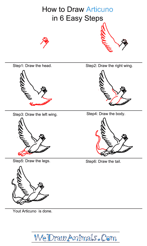 How to Draw Articuno - Step-by-Step Tutorial
