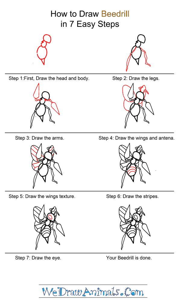 How to Draw Beedrill - Step-by-Step Tutorial