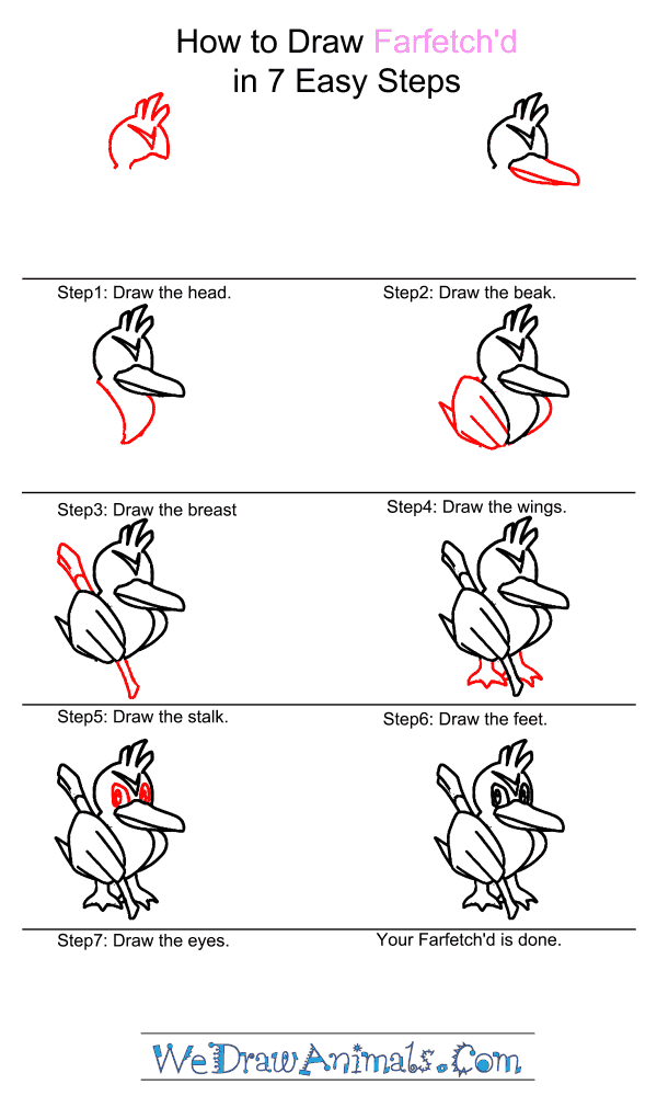 How to Draw Farfetchd - Step-by-Step Tutorial