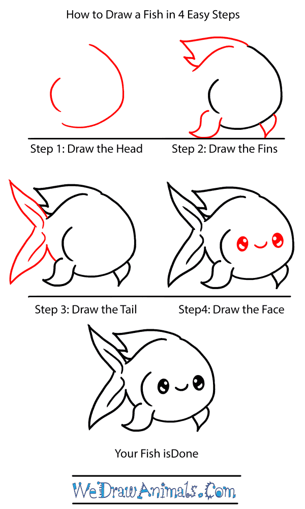 How to Draw a Baby Fish - Step-by-Step Tutorial