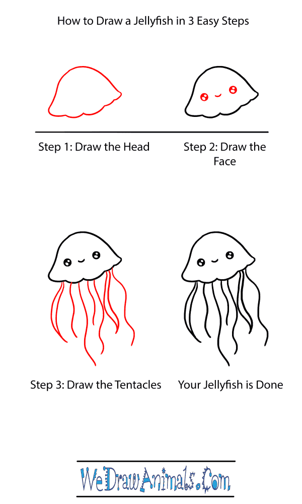 How to Draw a Baby Jellyfish - Step-by-Step Tutorial