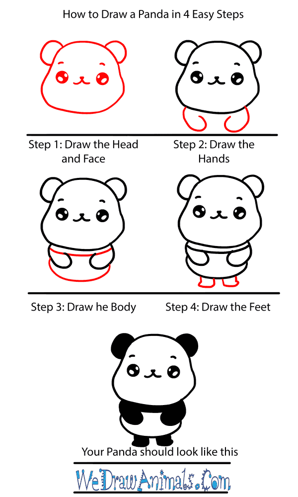 How to Draw a Baby Panda - Step-by-Step Tutorial