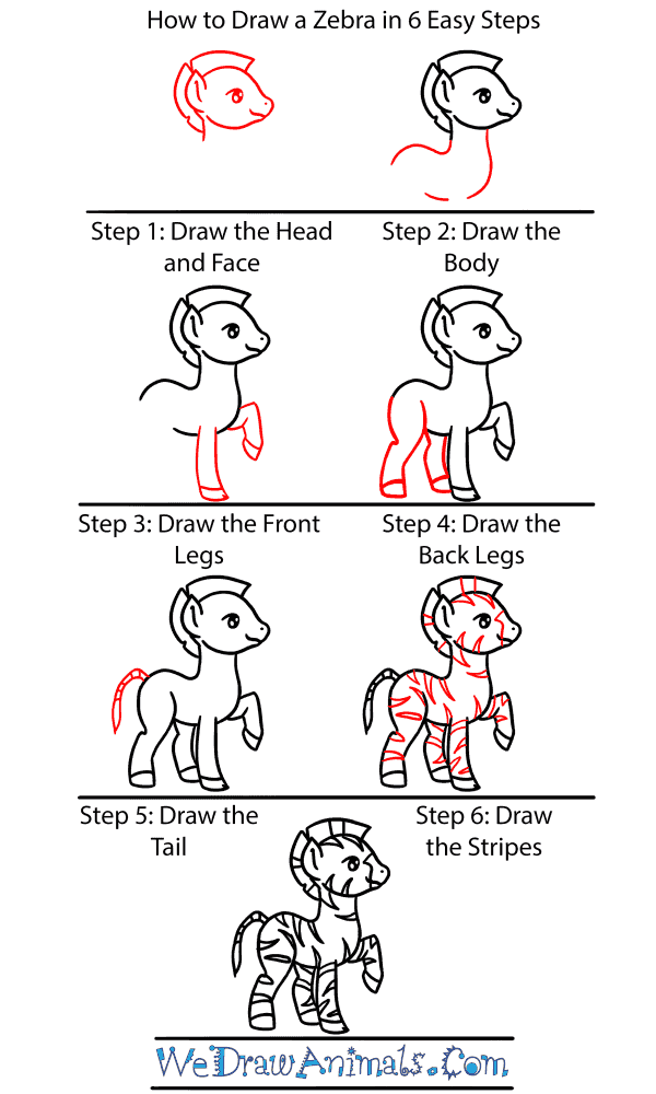 How to Draw a Baby Zebra - Step-by-Step Tutorial