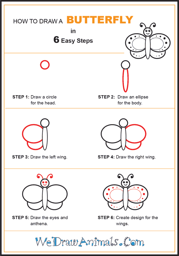 How to Draw a Butterfly for Kids - Step-by-Step Tutorial