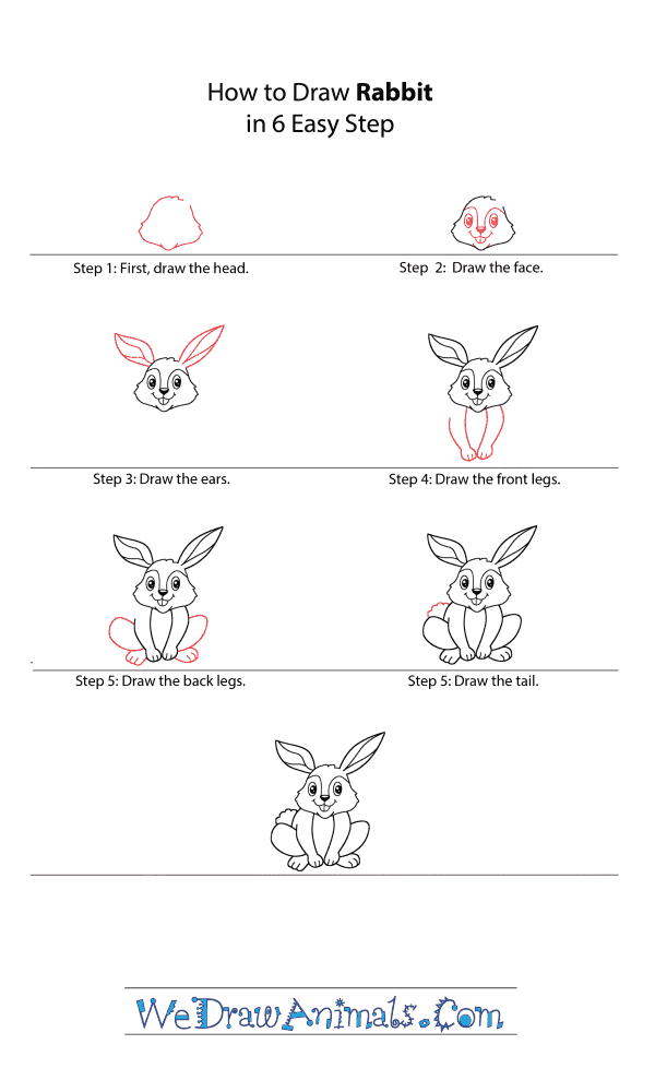 How to Draw a Cartoon Rabbit - Step-by-Step Tutorial