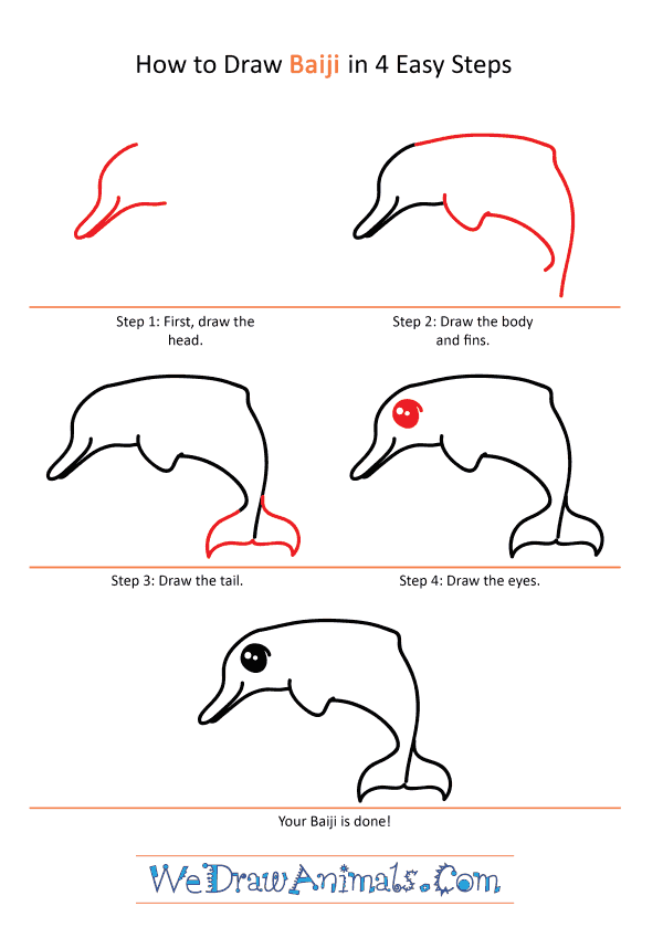 How to Draw a Cute Baiji - Step-by-Step Tutorial