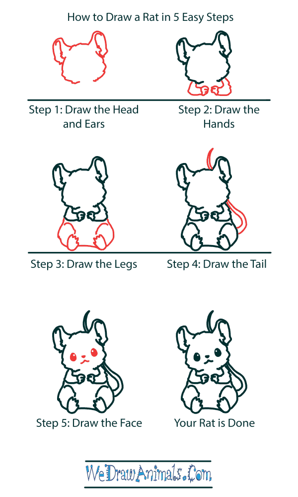 How to Draw a Cute Mouse - Step-by-Step Tutorial