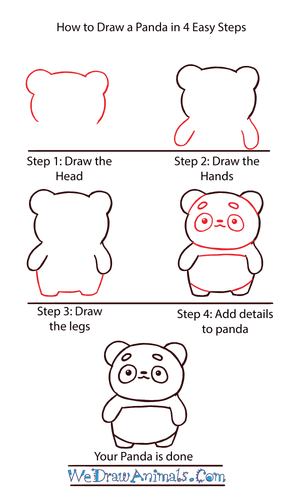 How to Draw a Cute Panda - Step-by-Step Tutorial