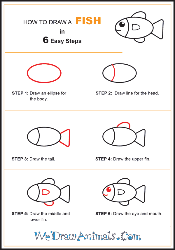 How to Draw a Fish for Kids - Step-by-Step Tutorial