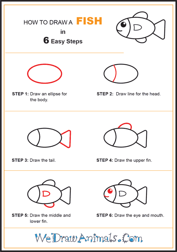 How To Draw A Fish? A Simple Technique For Kids - Caribu