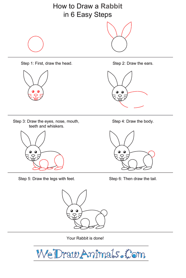 How to Draw a Rabbit for Kids - Step-by-Step Tutorial