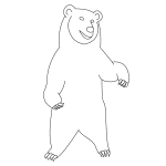 grizzly bear drawing step by step