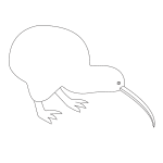 Featured image of post How To Draw A Kiwi Kiwi can be compared to a regular chicken in size