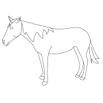 How to Draw a Mustang Horse