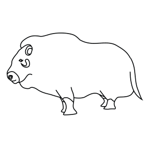 How To Draw A Musk Ox - Step-By-Step Tutorial