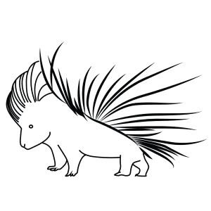 How To Draw An African Porcupine - Step-By-Step Tutorial