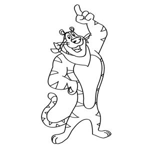 tony the tiger coloring page