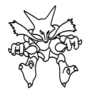 How to draw Alakazam, Pokemon