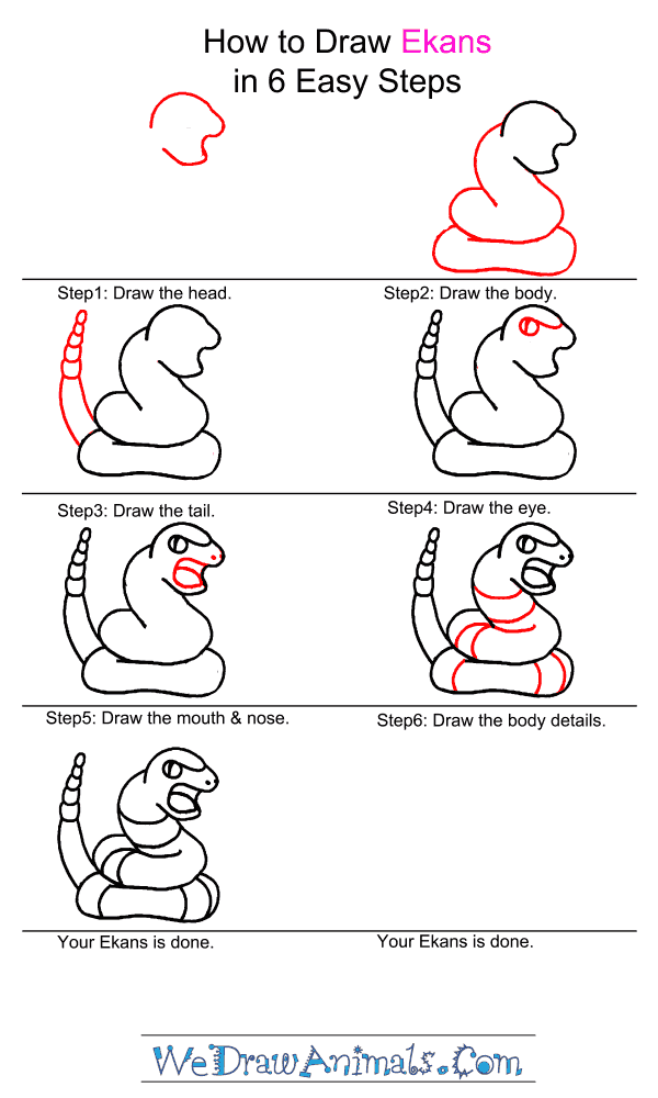 How to Draw Ekans - Step-by-Step Tutorial