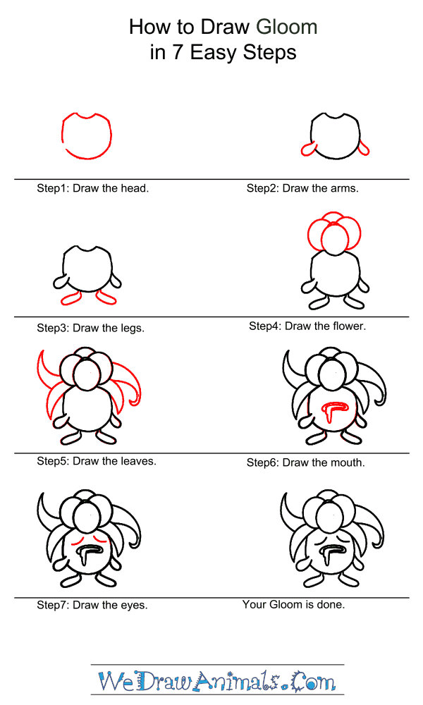 How to Draw Gloom - Step-by-Step Tutorial