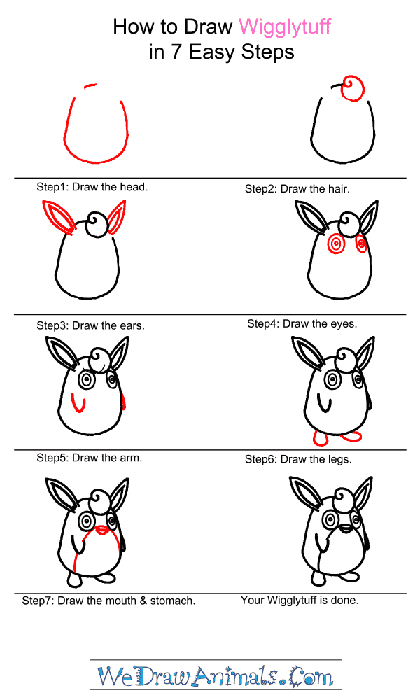 How to Draw Wigglytuff - Step-by-Step Tutorial