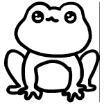 how to draw a cute frog step by step