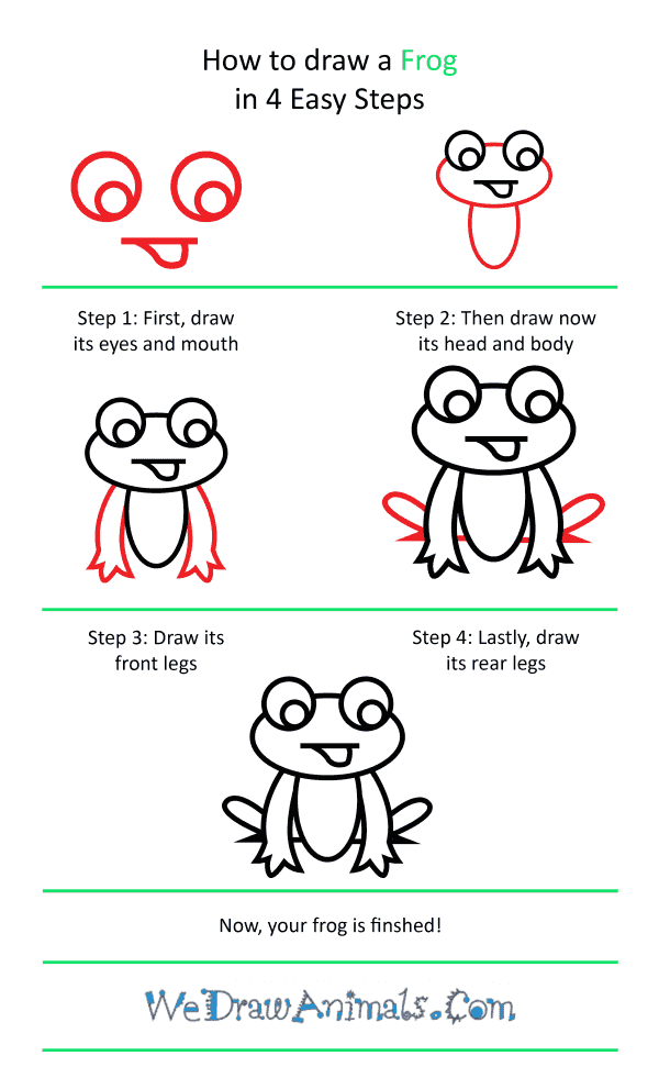 How to Draw a Cute Frog - Step-by-Step Tutorial
